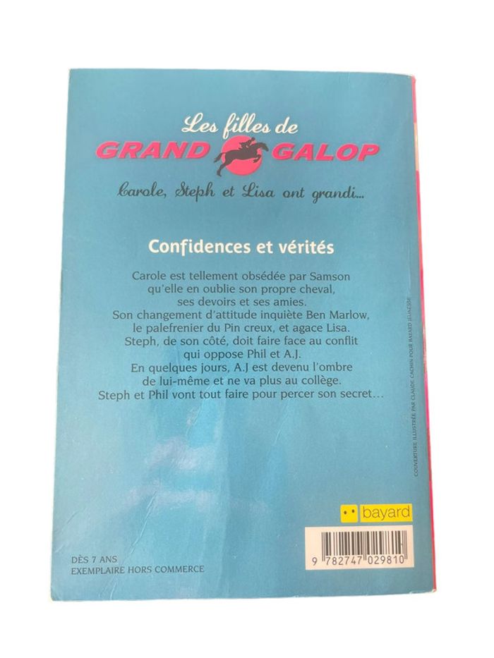 Livre Grand Galop confidences et vérités Bayard N•5 - photo numéro 2