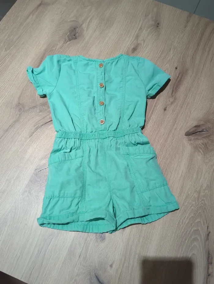 Combishort verte 3 ans