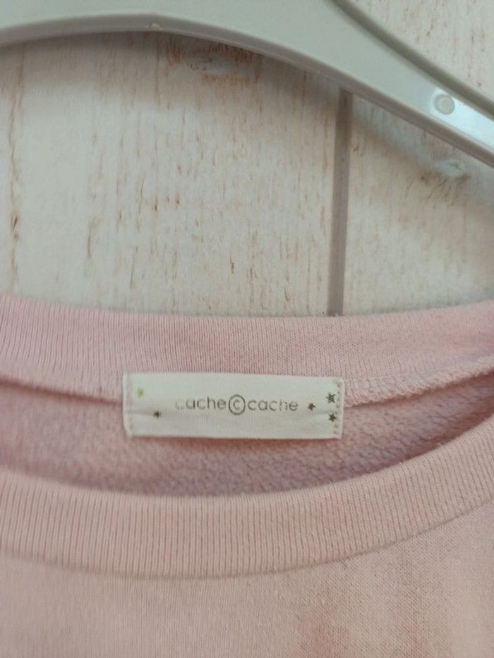 Sweat rose T3 cache cache - photo numéro 3