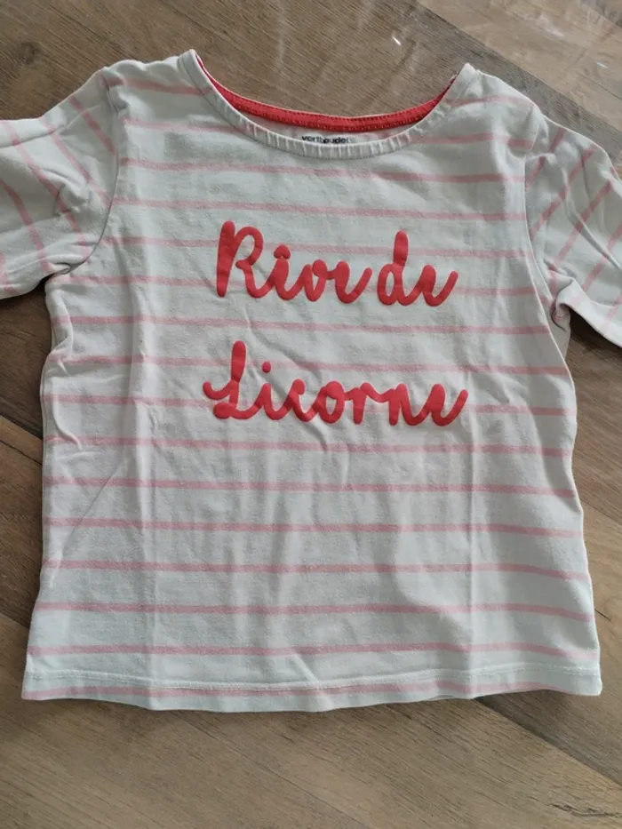 T-shirt fille 4 ans Vertbaudet - photo numéro 2