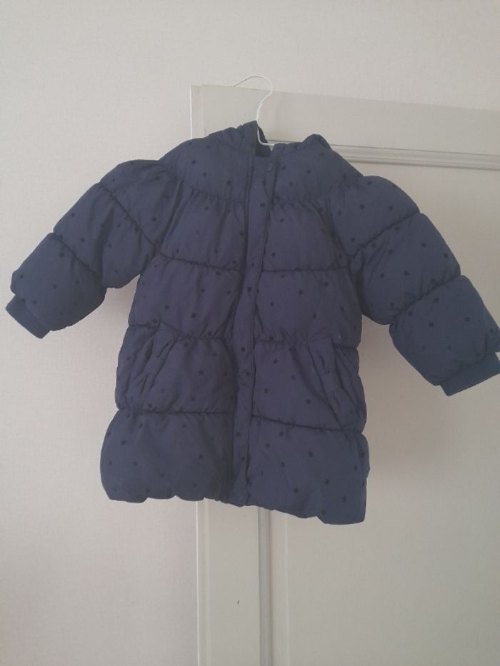 Manteau à capuche fille hiver