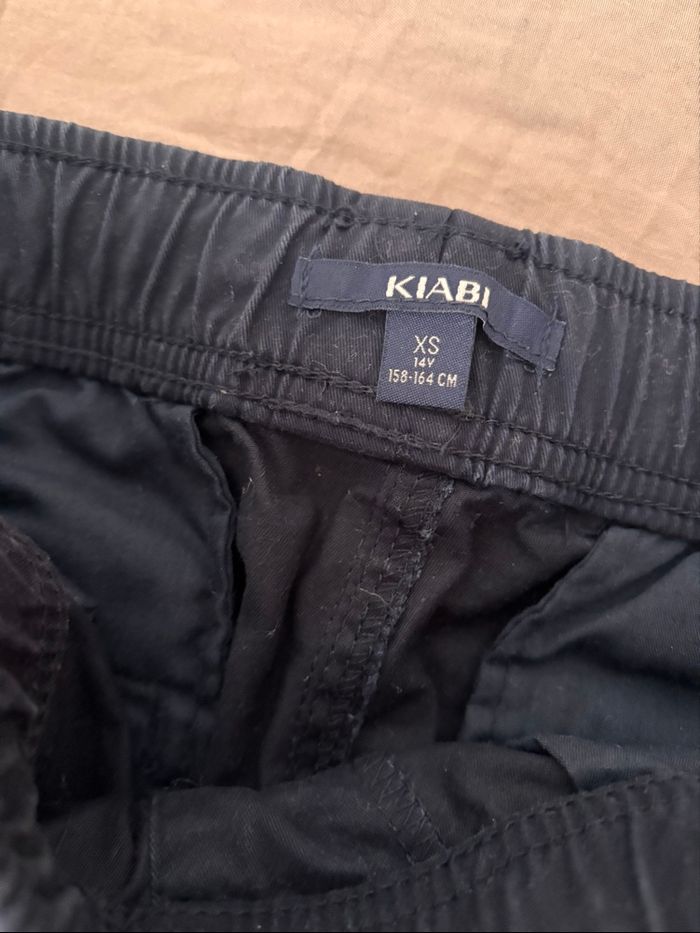 pantalon garçon 14 ans kiabi coton bleu marine élastiques - photo numéro 5