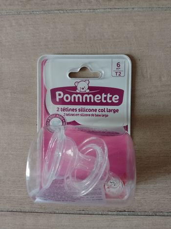 2 tétines Pommette NEUVES 