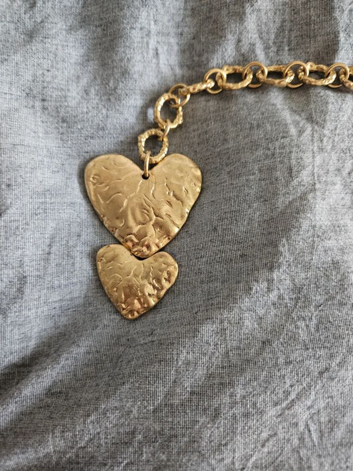 Sublime ceinture chaine dorée à cœurs Zara - photo numéro 8