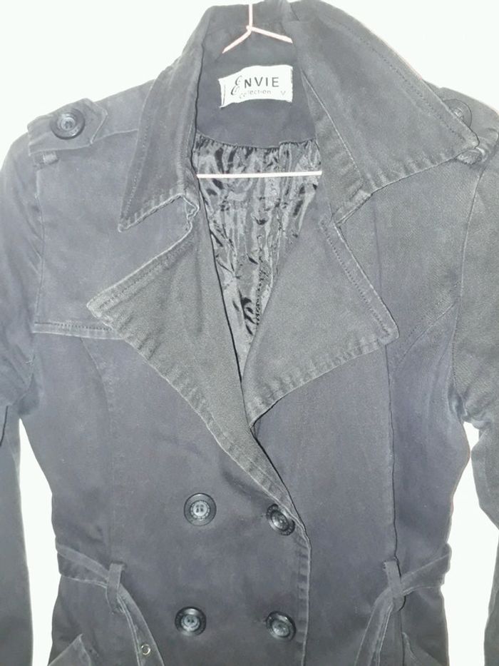 Trench noir Envie collection taille M - photo numéro 2
