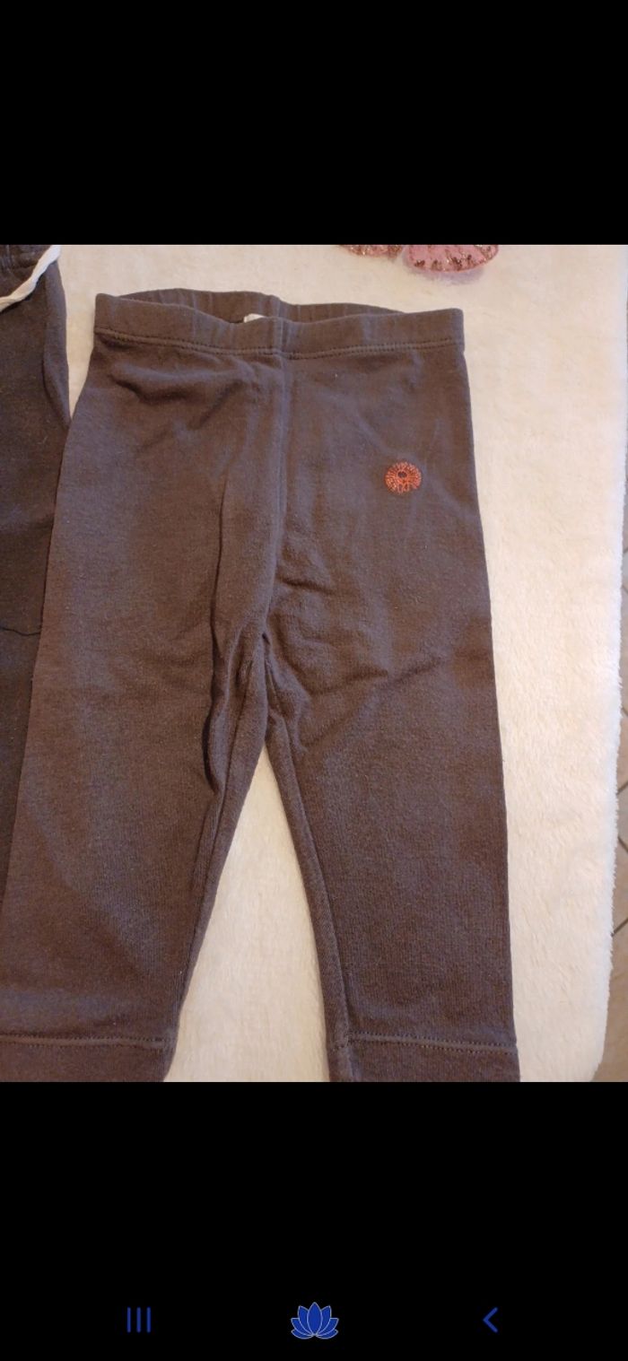 Lot de 3 leggings bébé taille 6 mois - photo numéro 4