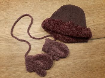 Ensemble moufles et bonnet