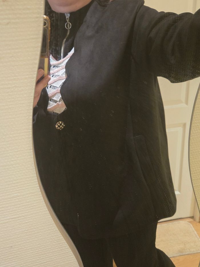 Veste noire en suedine 5XL (T.50) 2W Paris neuve - photo numéro 9