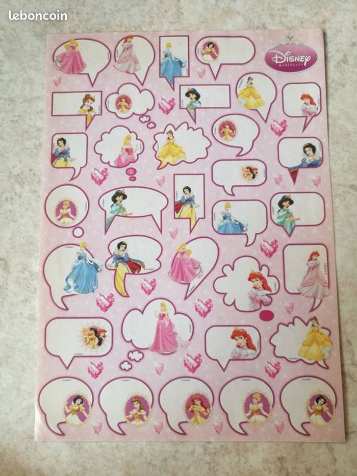 Autocollants neufs PRINCESSES DISNEY - photo numéro 2