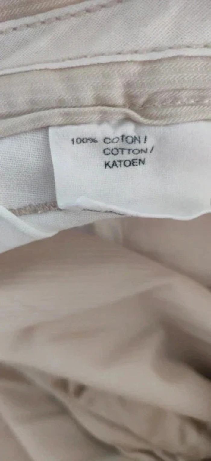 Pantalon homme beige crème Somewhere 46 - photo numéro 5