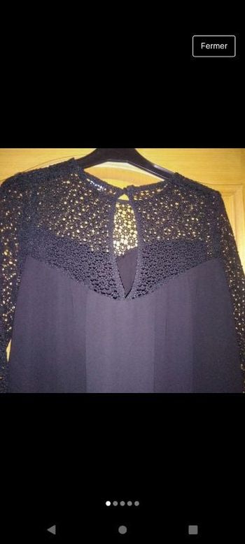 Blouse dentelle noire Pimkie taille M