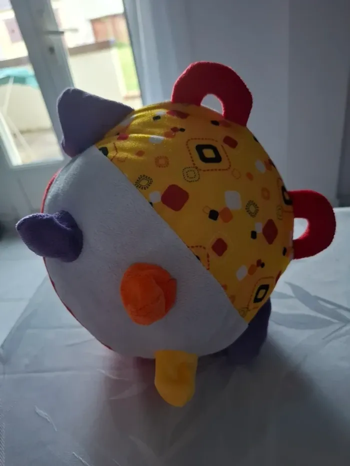 Peluche d'éveil boule ours - photo numéro 2