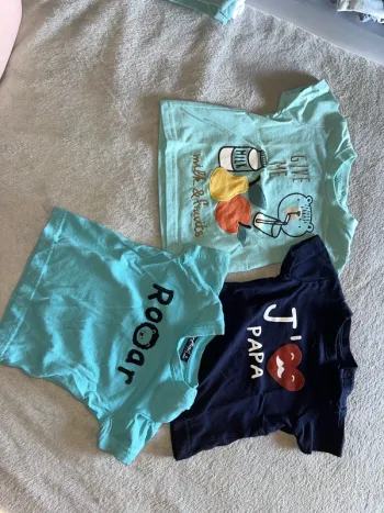 Lot 3 t-shirt courtes manches