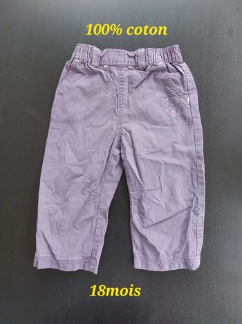 Pantalon et pantacourt 👧 18 mois 💯% coton