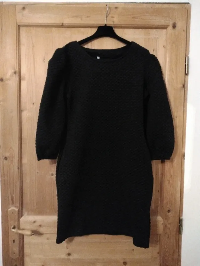 Robe Noire Unie Femme Neuve