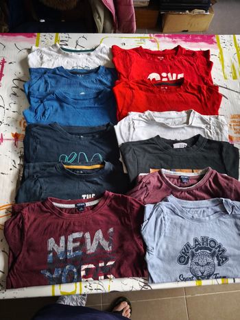 Lot de 12 thee shirt manches longues