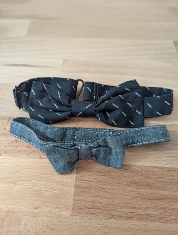 Lot de 2 noeuds papillons enfant 1-4 ans