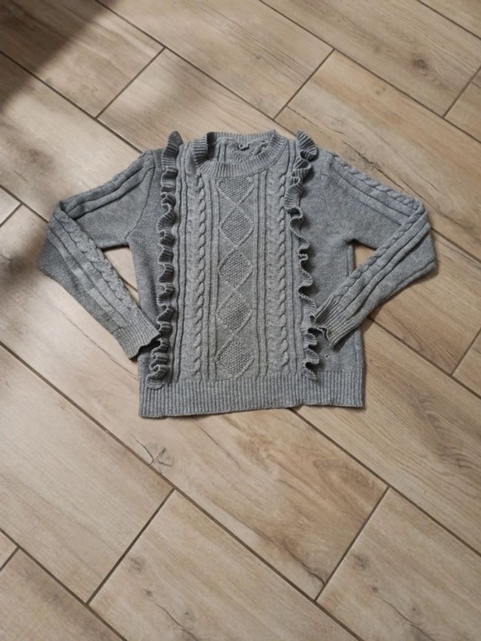 Pull chaud gris