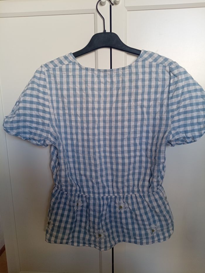 Top style peplum broderies fleur vichy C&A - photo numéro 3
