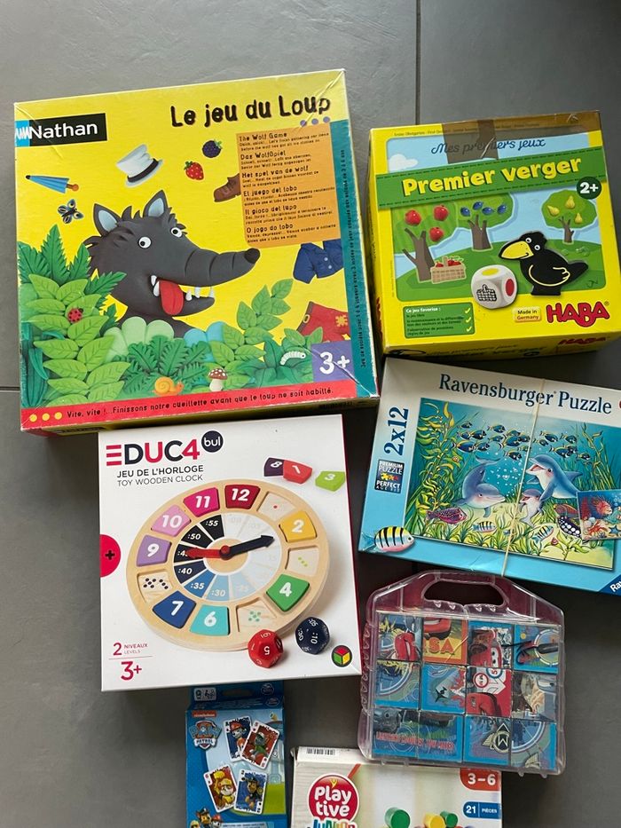 Lot 1: lot de 7 jeux jouet Haba Nathan Puzzle cartes - photo numéro 6