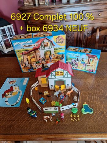 Playmobil poney club 6927 + box Neuf 6934