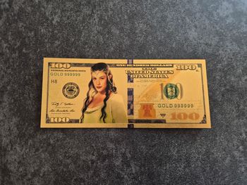 Billet OR à collectionner Elfe Arwen seigneur des anneaux