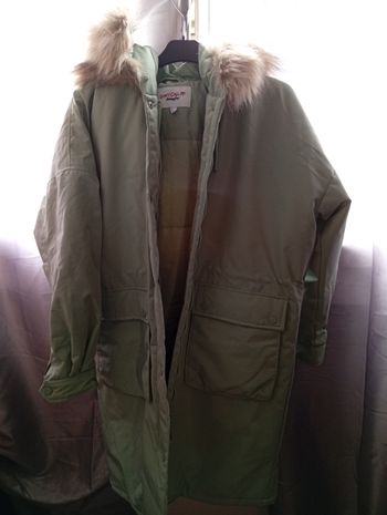 Manteau femme vert clair 