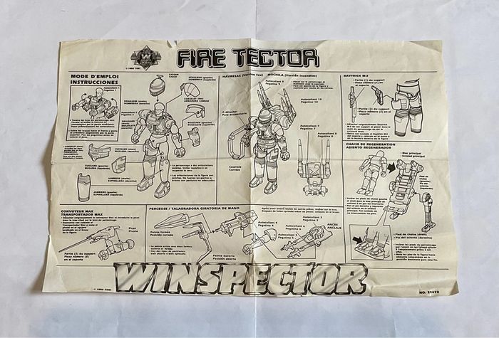 Coffret personnage Winspector Fire Tector Bandai Vintage - photo numéro 5