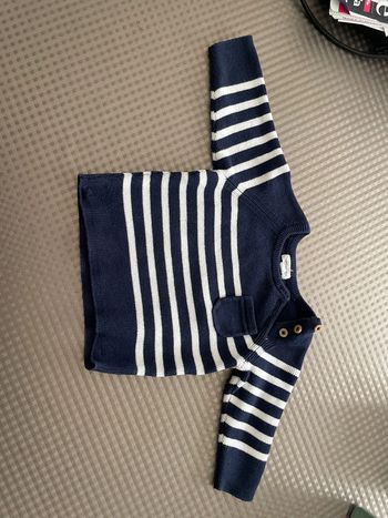 Pull rayé 3 mois