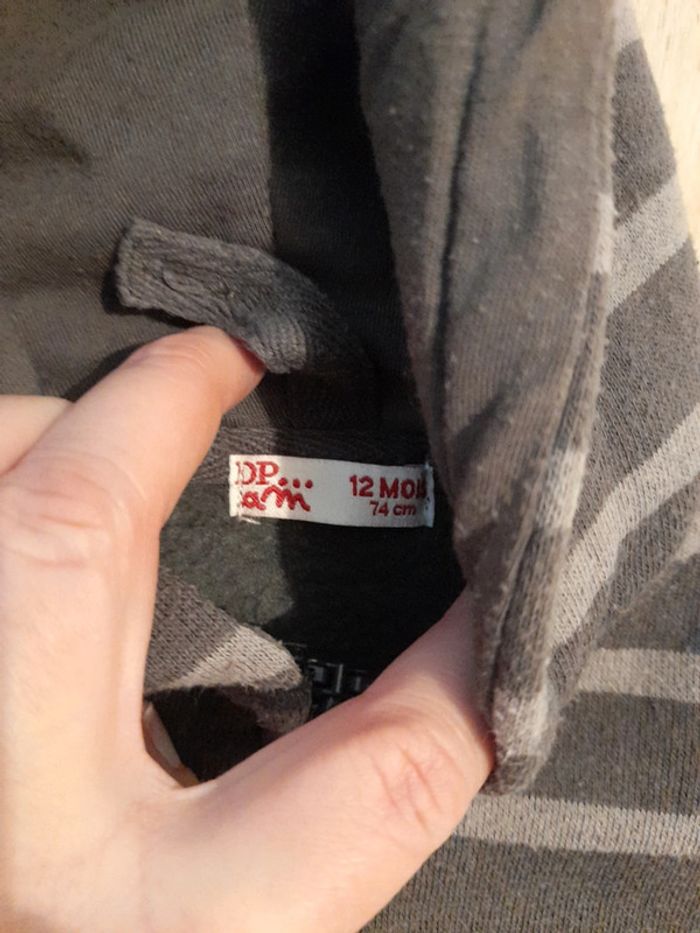 Sweat à capuches 12 mois - photo numéro 3