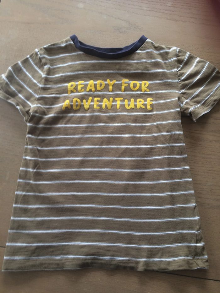 T-shirt kaki coton bio 10 ans