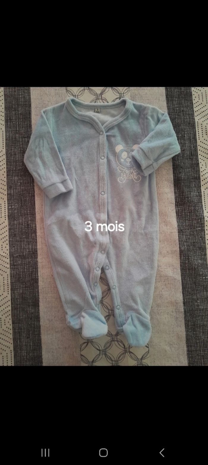 Pyjama turquoise neuf 3mois