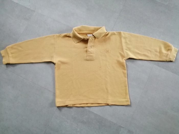 polo manches longues jaune 2 ans Z