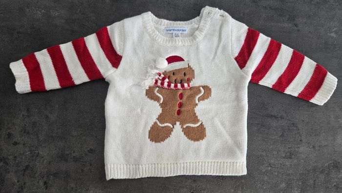 Pull Noël pain d’épice Verbaudet