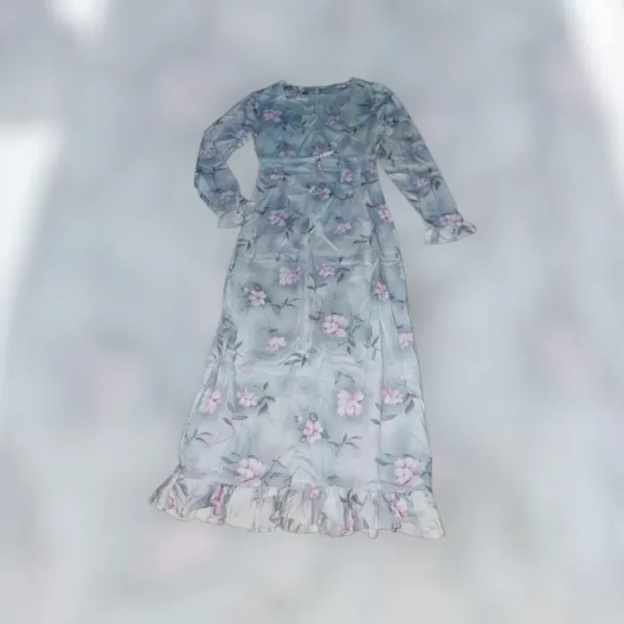 robe florale vintage 100% viscose femme taille 34