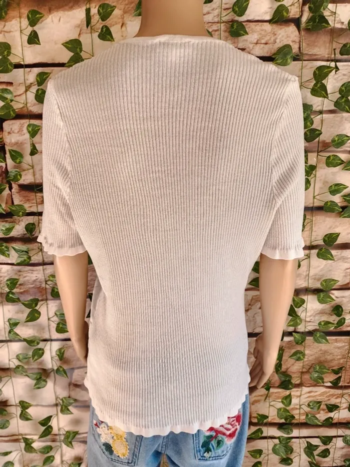🌸Tshirt MC Blanc Pauporté Taille 40🌸 - photo numéro 4