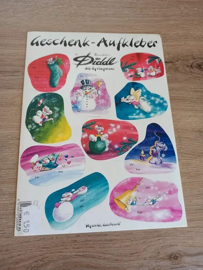 Planche autocollante Diddl