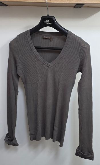 Tee-shirt ML gris/kaki S