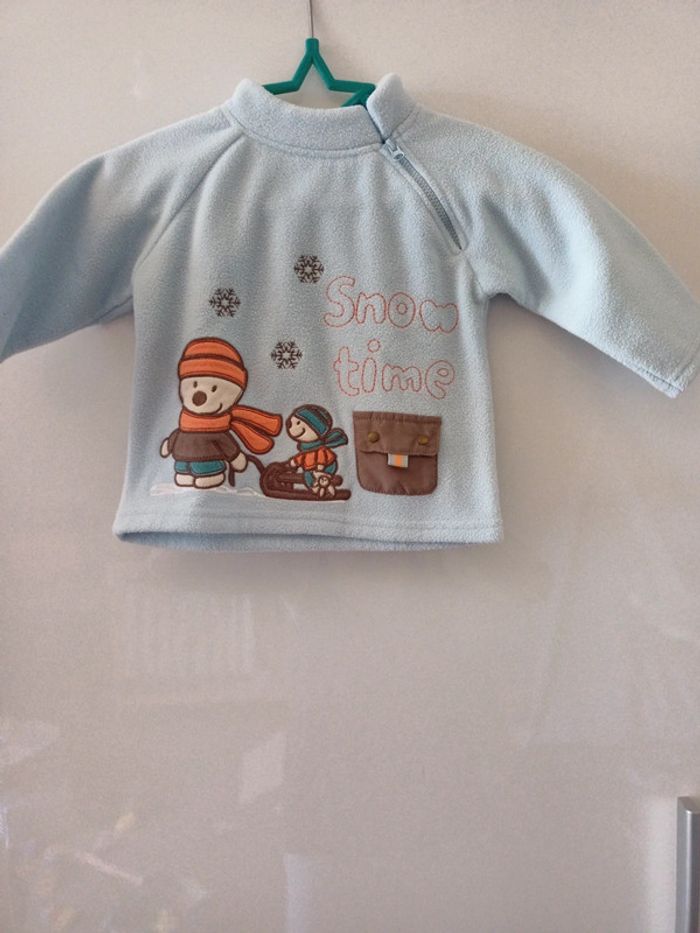 Pull polaire 12 mois garçon