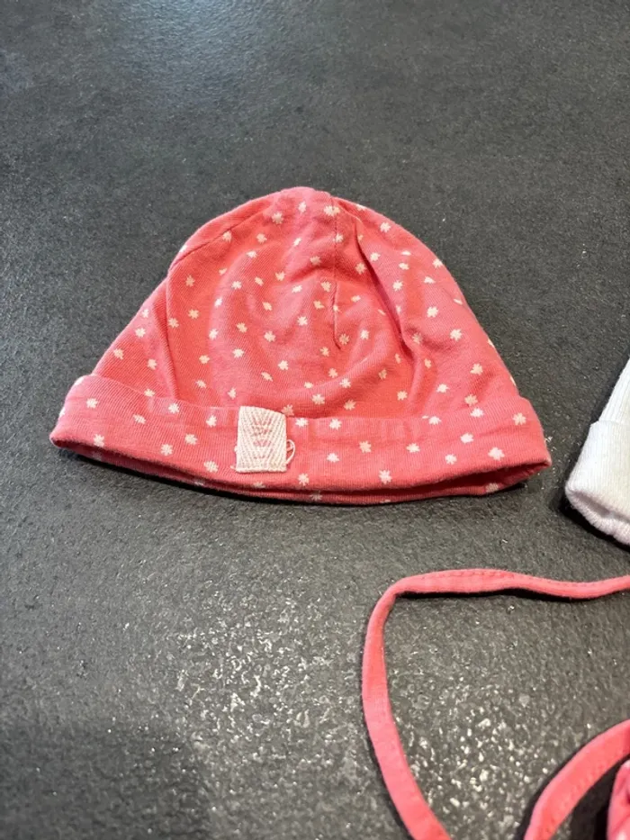 Lot bonnet naissance - photo numéro 2