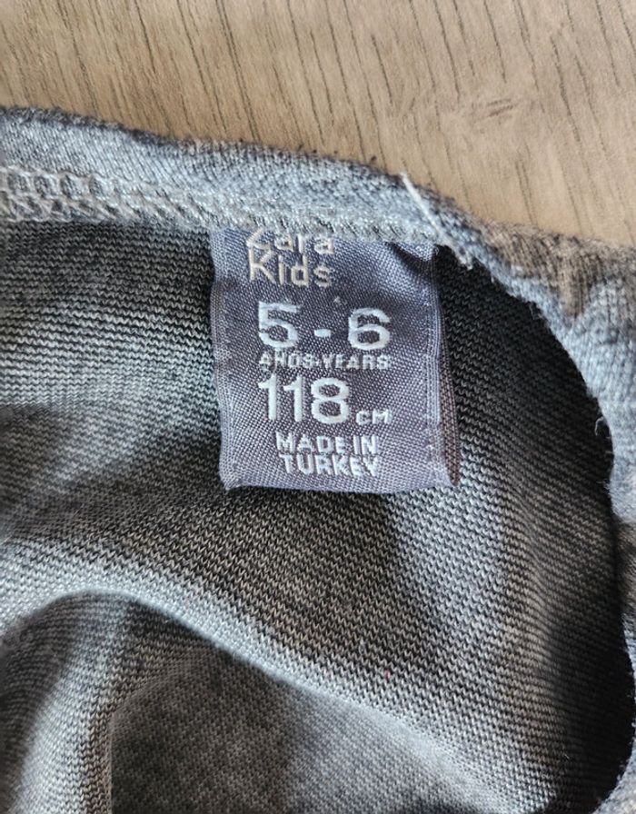 Robe grise mi-saison manches courtes 5 ans - photo numéro 3