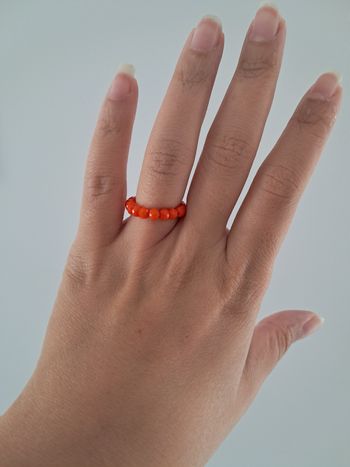 Bague orange foncé