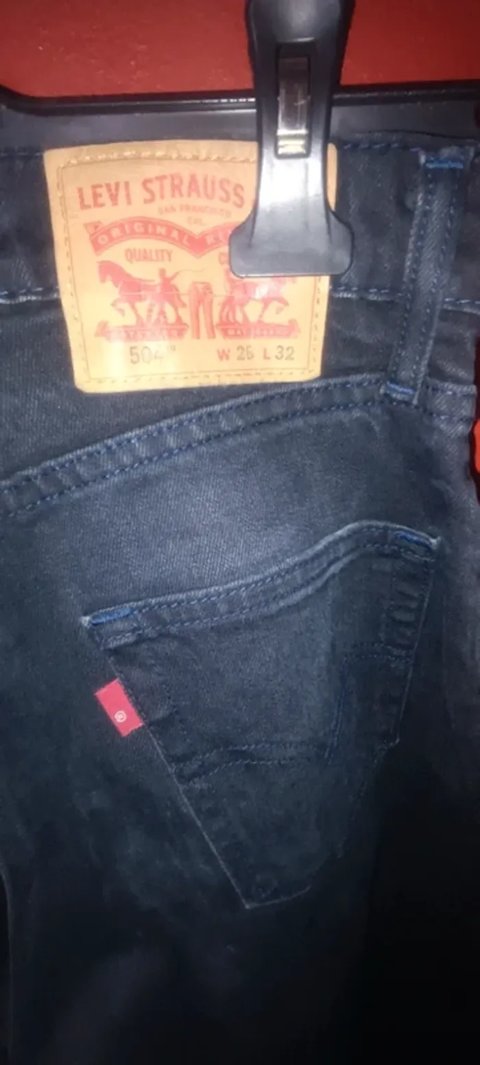 Pantalon jean noir délavé Levi's - photo numéro 11