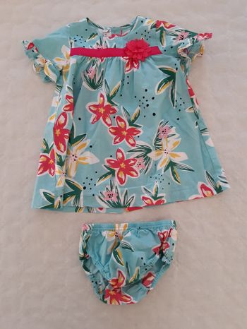 Ensemble robe et bloomer taille 18 mois