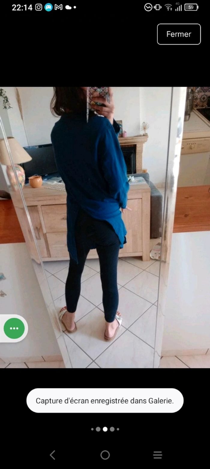 Liquette femme XL bleu marine c77 - photo numéro 5