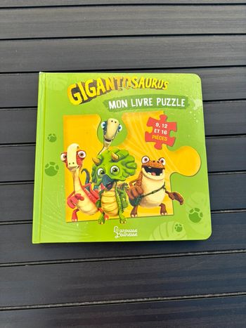 🌺Mon livre puzzle Gigatosaurus🌺