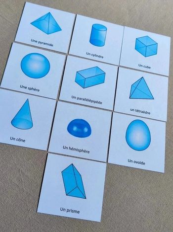 Cartes de nomenclature des solides géométriques