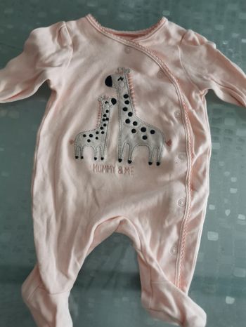 Pyjama bébé rose saumon