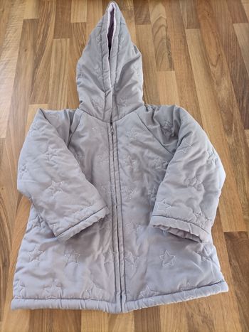 Manteau chaud lila 18 mois in extenso