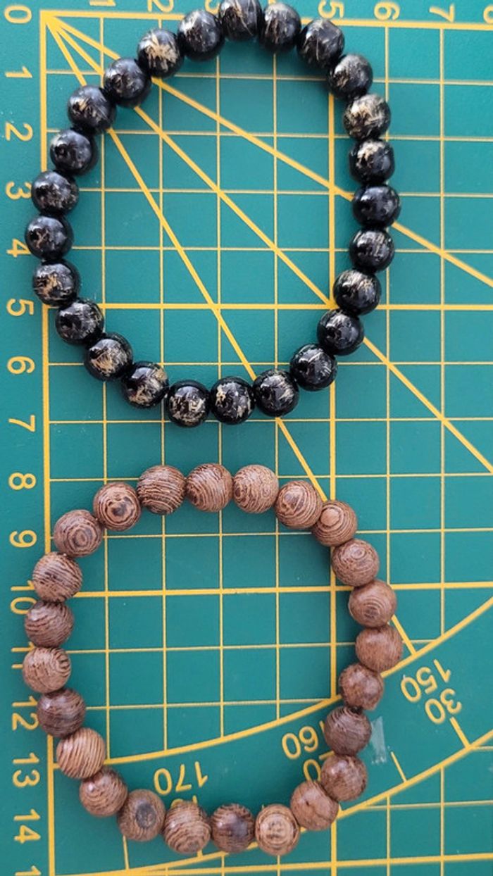 Lot de 2 bracelets lithothérapie - photo numéro 5